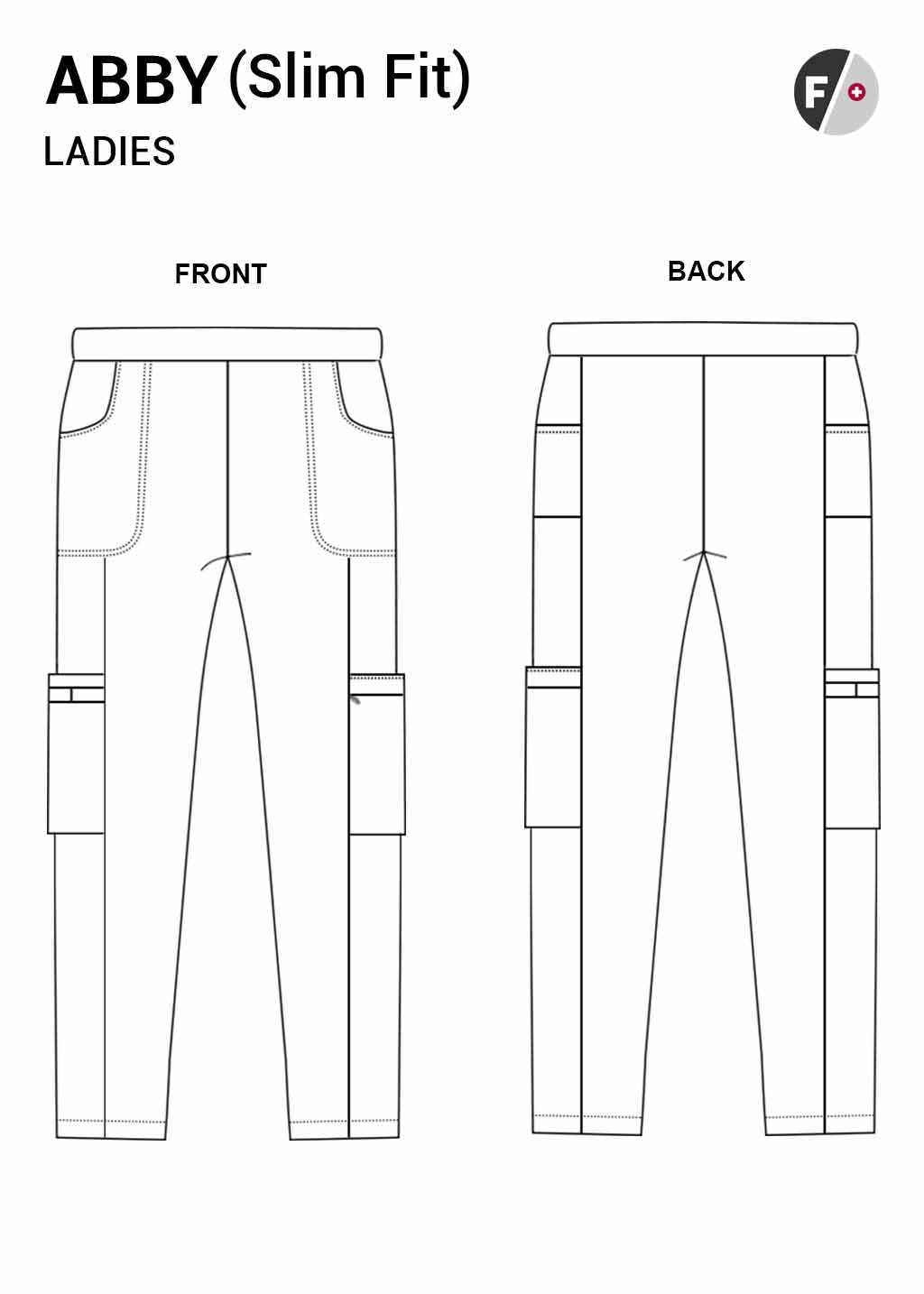 Abby Ladies Pants Ladies Scrubs