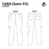 Cara Pants Ladies Ladies Scrubs
