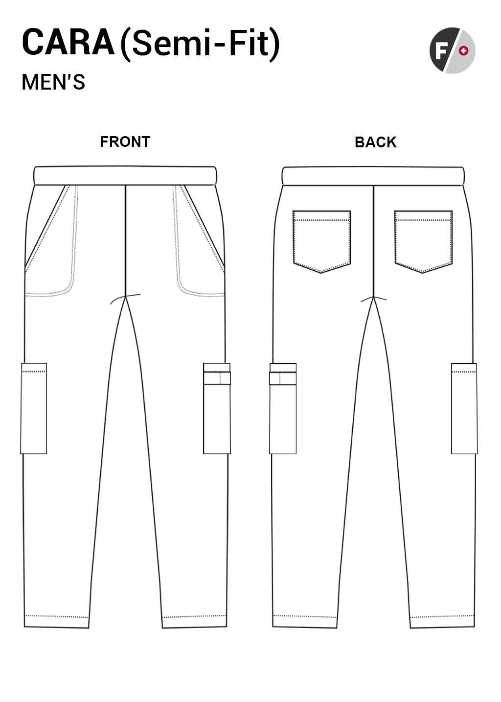 Cara Mens Pants Men's Scrubs