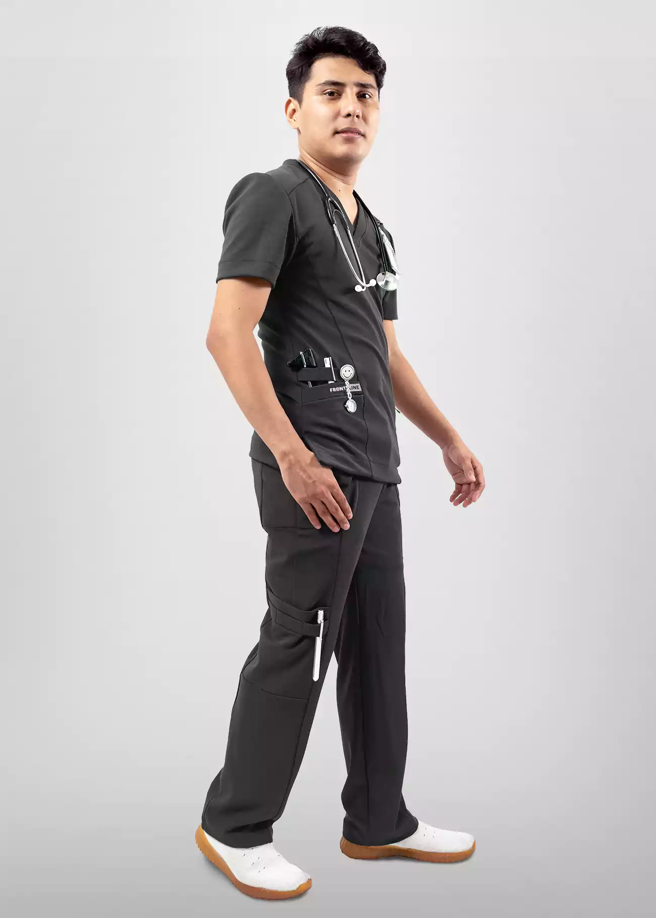 SS2-Mike---Web---GREY2 Men's Scrubs BREA Grey