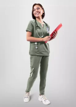 Ladies Scrubs - ELZA - Olive