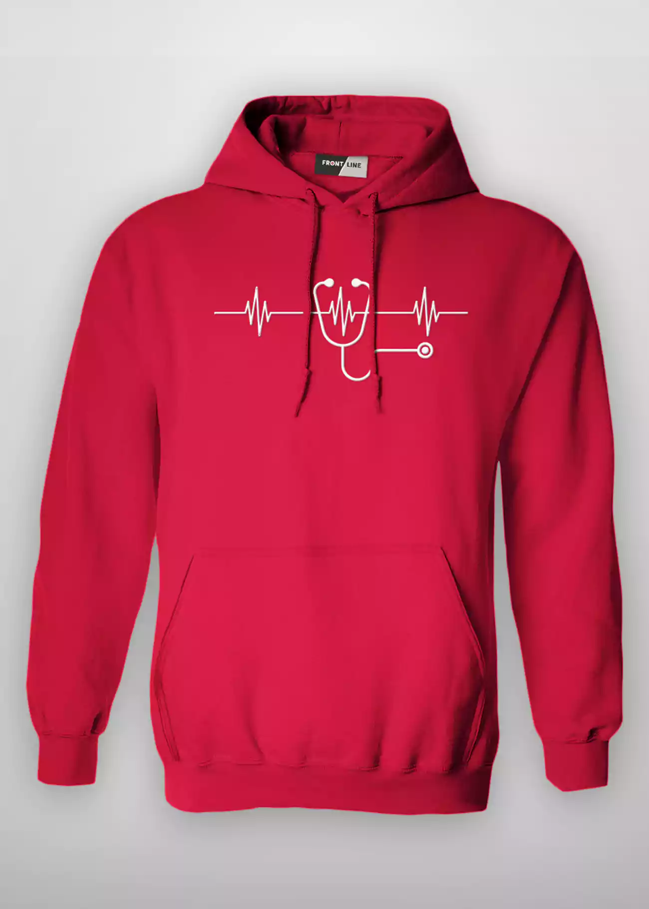 Hoodies Pullover HEARTBEAT HP207 Red special jacket